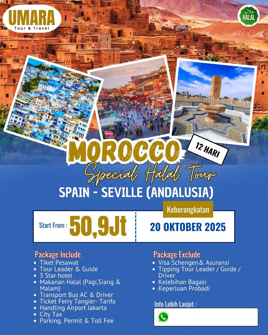Paket Wisata Halal Marocco